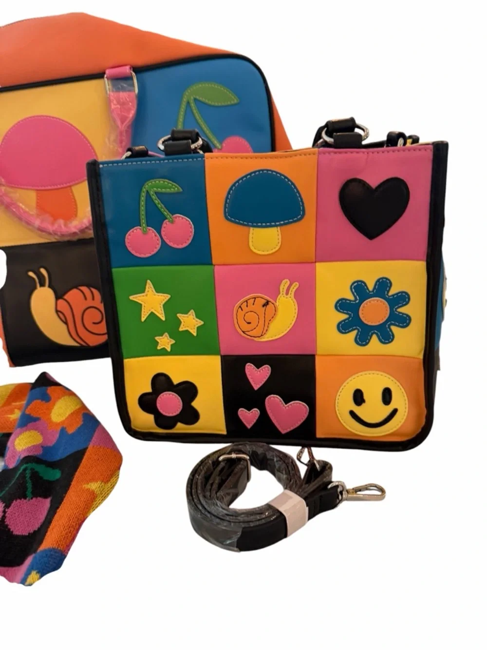 Dolls Kill Multicolor Patchwork happy in my mind full collection - Picture 5 of 6